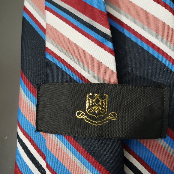 Multicolor Stripe Mens Polyester Neck Tie, 56 x 4 - Picture 2 of 5